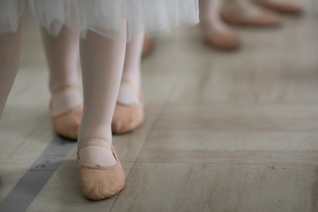 Baby girl ballet feet