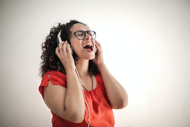 Woman singing