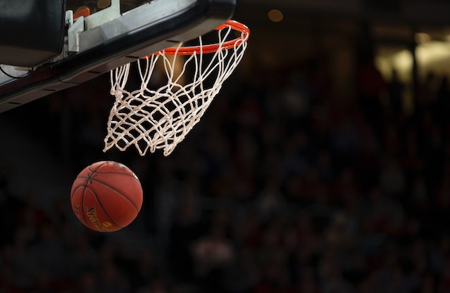 Close up of basketball net