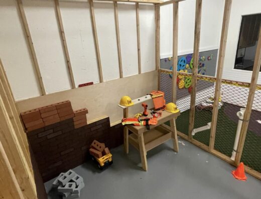 House of Play, construction play area in party venue