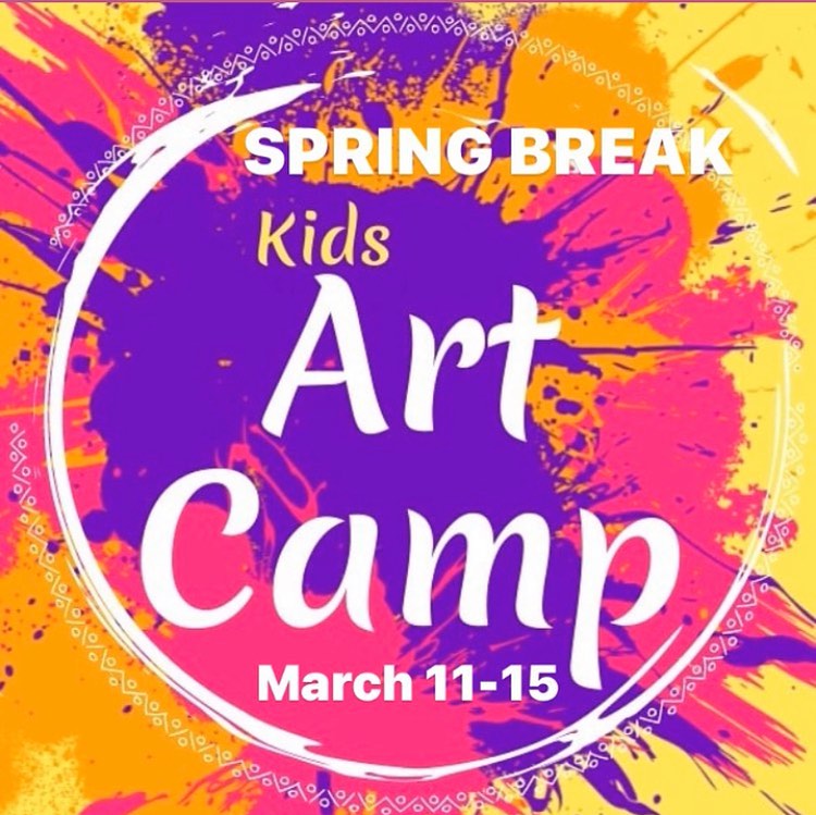 The Art Studio Spring Break Camp 2024 Flyer