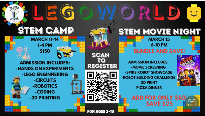 STEM 2024 Spring Break Camp flyer