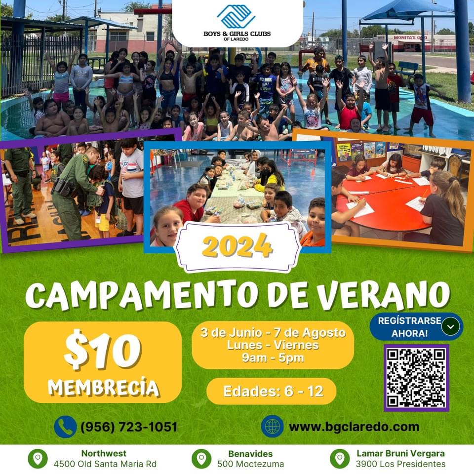 Boys & Girls Club of Laredo Summer Camp 2024 Flyer