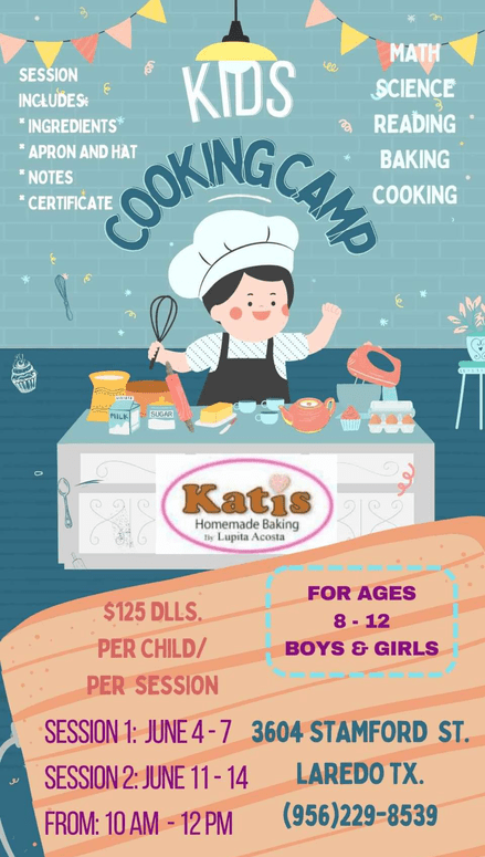 Kati's Cooking Camp Summer 2024 Flyer